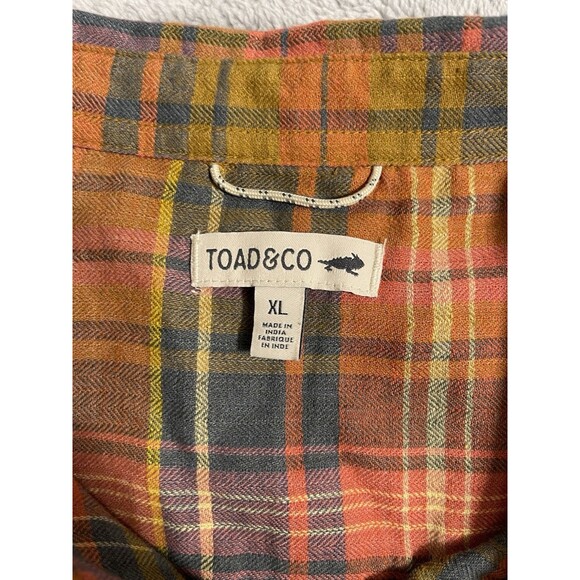 Toad & Co Women's  Re-form Flannel Long Sleeve Shirt Size XL Excellent Condition - Picture 3 of 16
